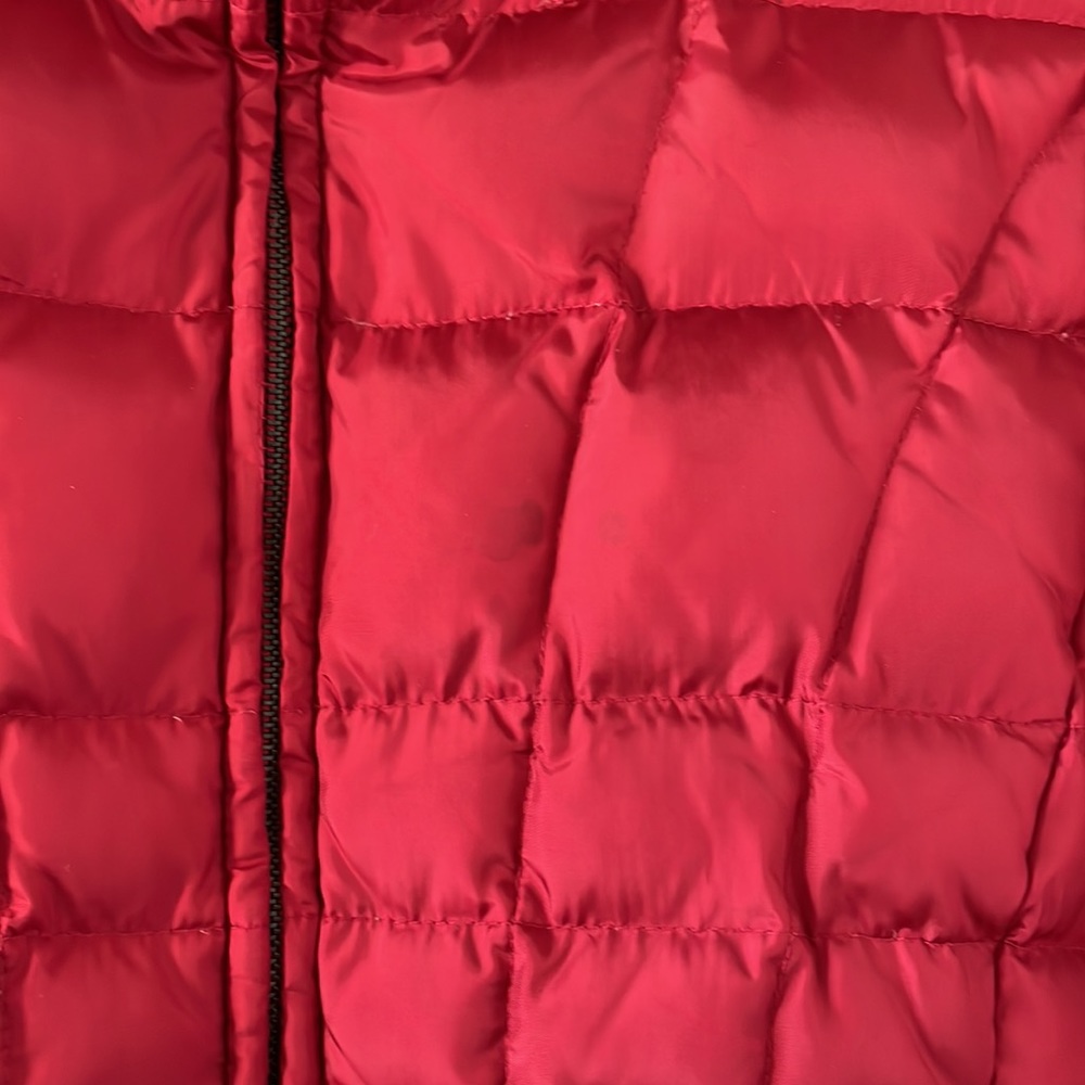 Calvin Klein Ladies Petite Red Puffer Coat - Picture 2 of 8